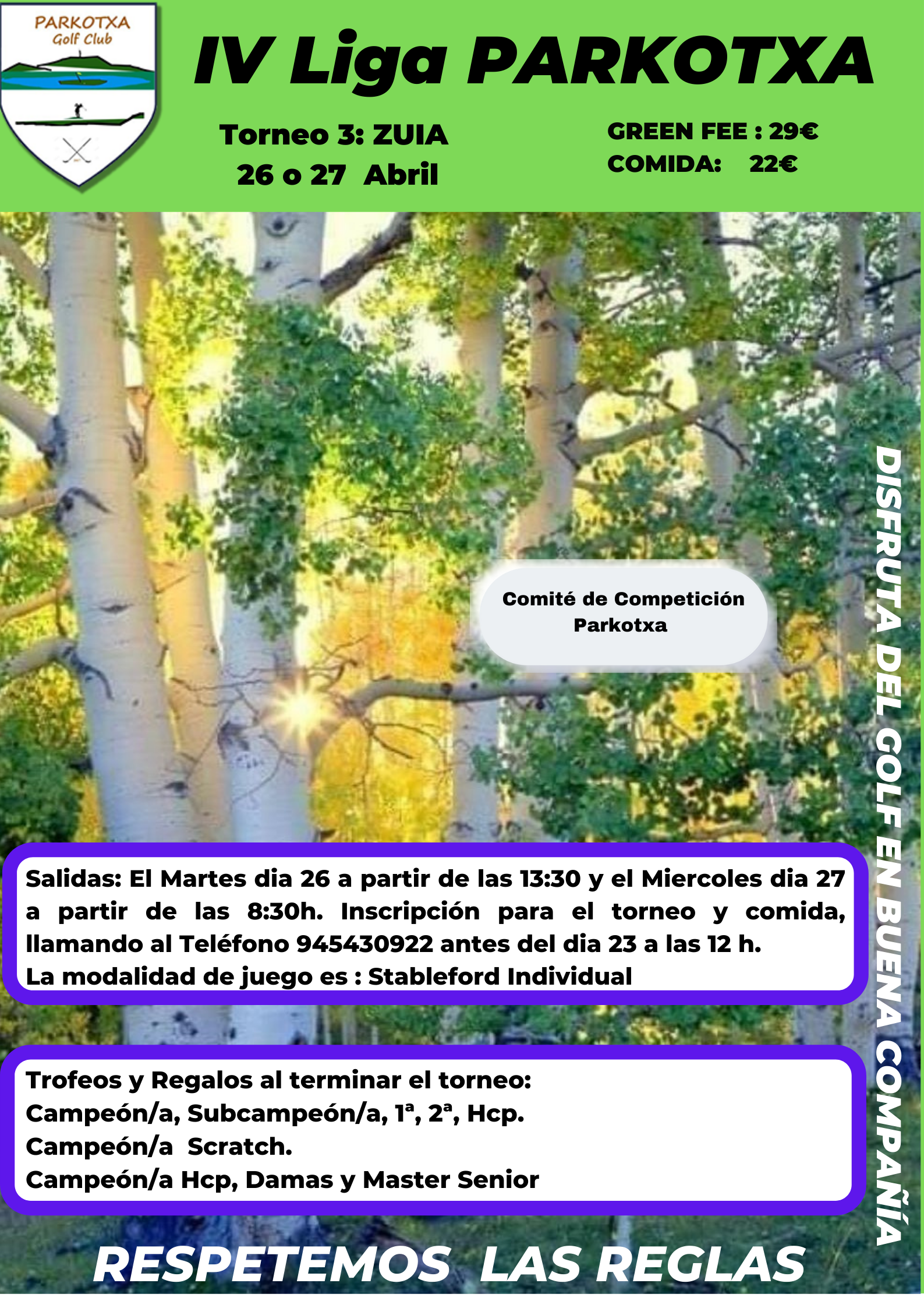 22 Torneo 3 IV LP, ZUIA 26 o 27 de Abril 2022